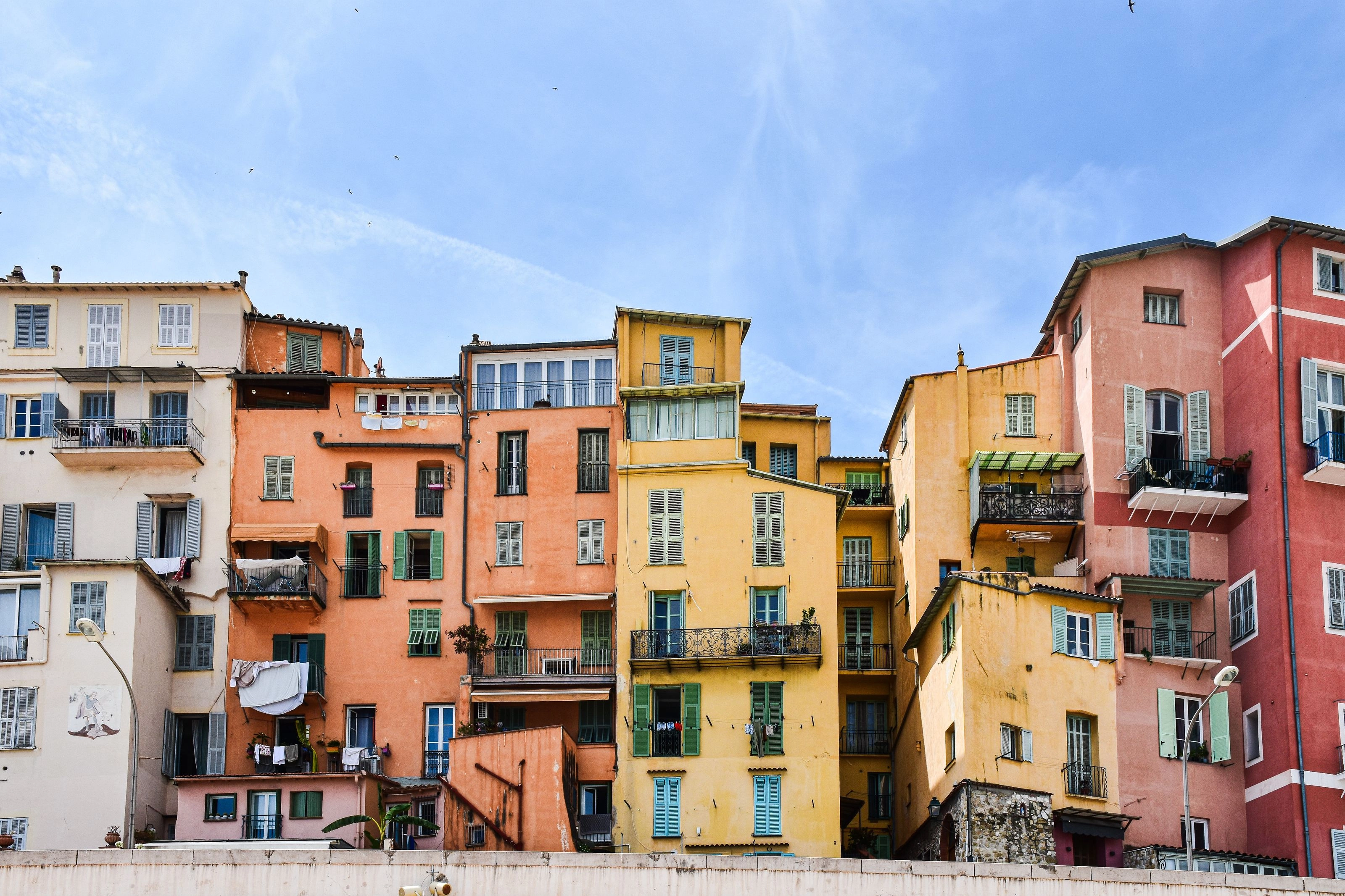 Façades colorées du Vieux-Nice