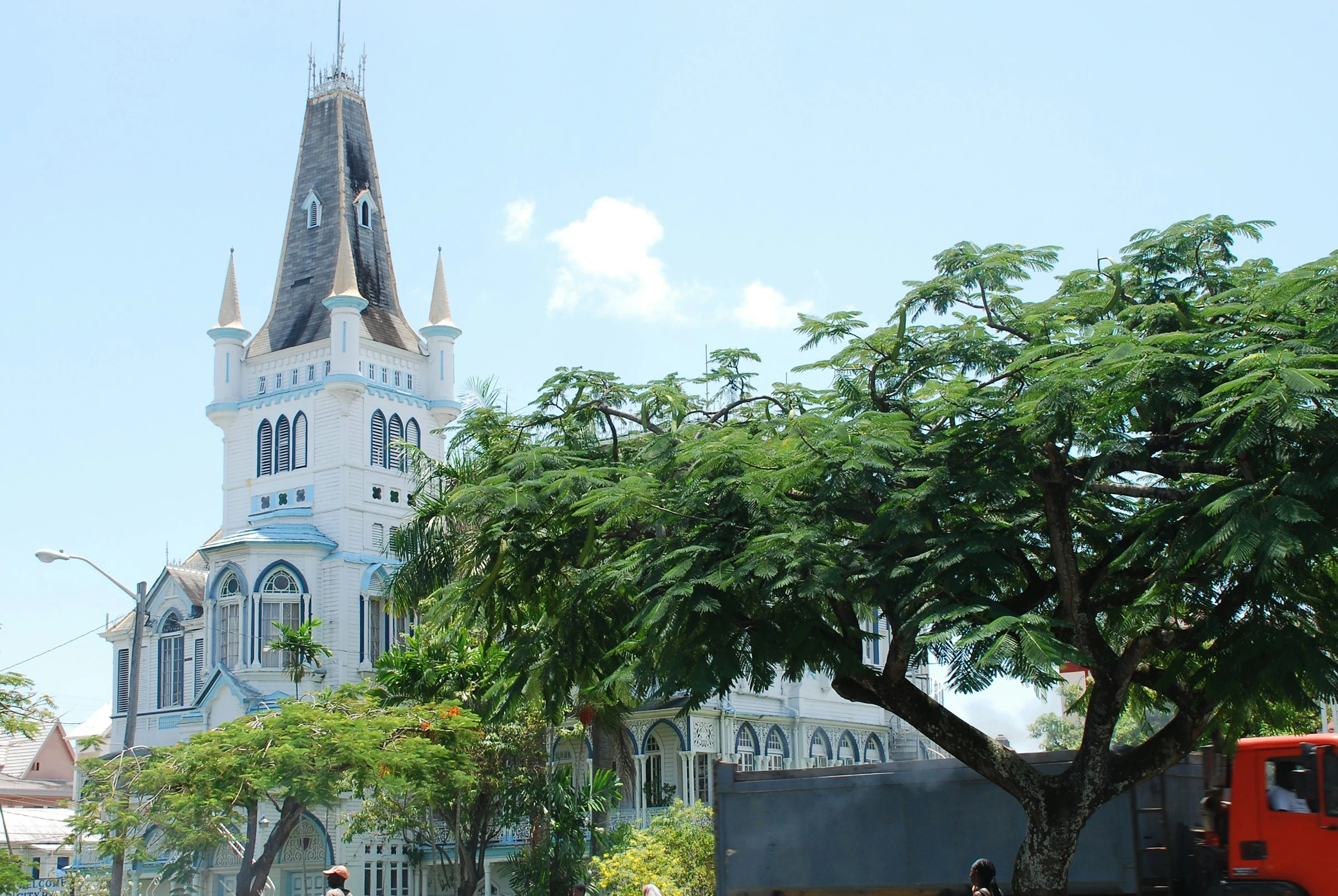 Georgetown, Guyana, architecture coloniale en bois