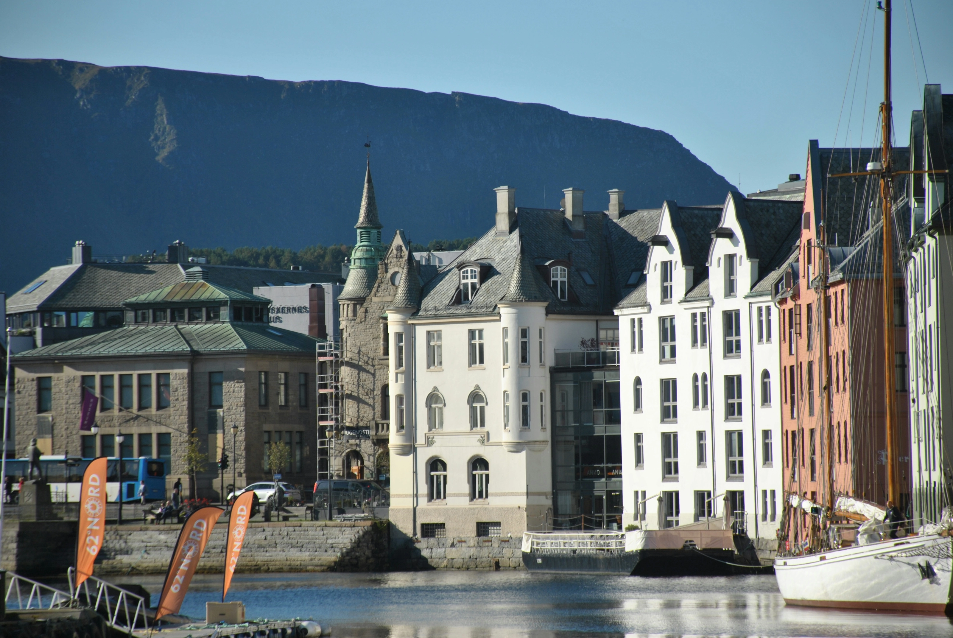 Ålesund, Norvège, architecture Art nouveau au bord de l'eau