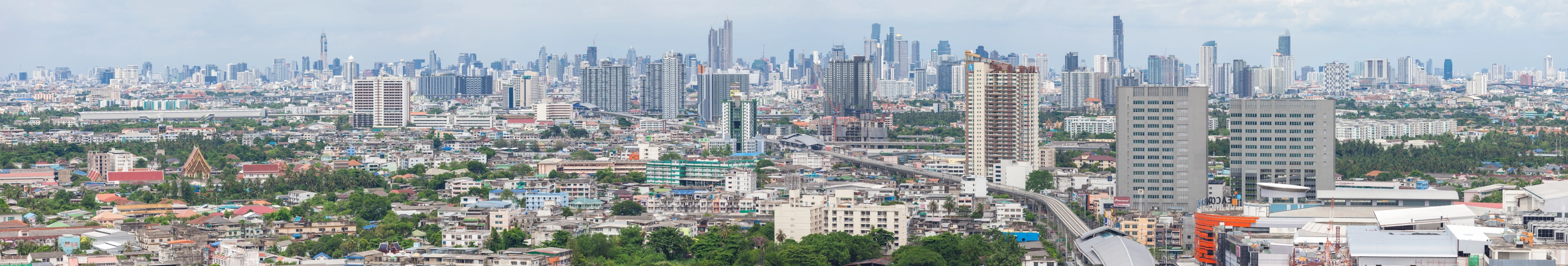 Skyline de Bangkok, Thaïlande, vue panoramique sur la mégapole