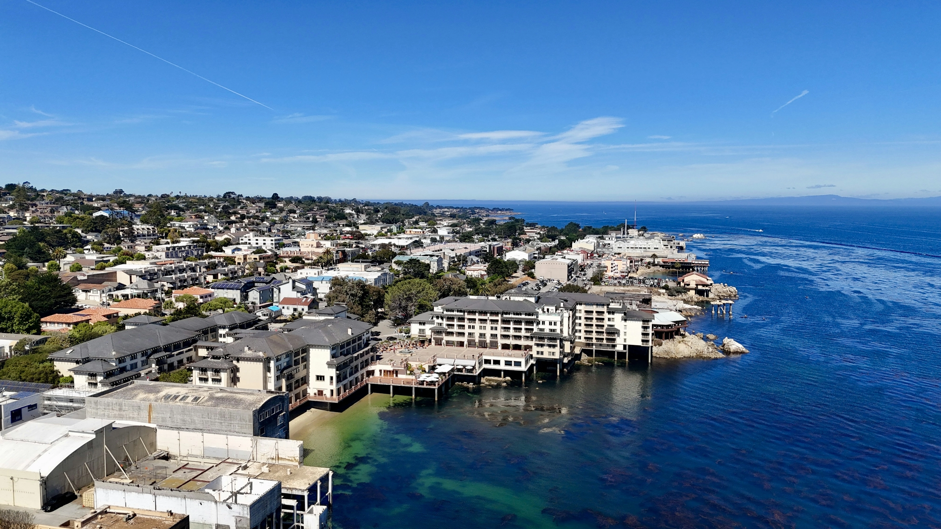 Baie de Monterey, Californie, vue sur la côte Pacifique